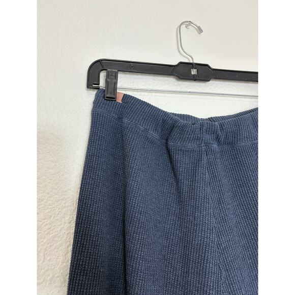 Lunya Restore Thermal Draped Jogger Medium Blue Waffle Knit Lounge Pants Comfort - Picture 12 of 14